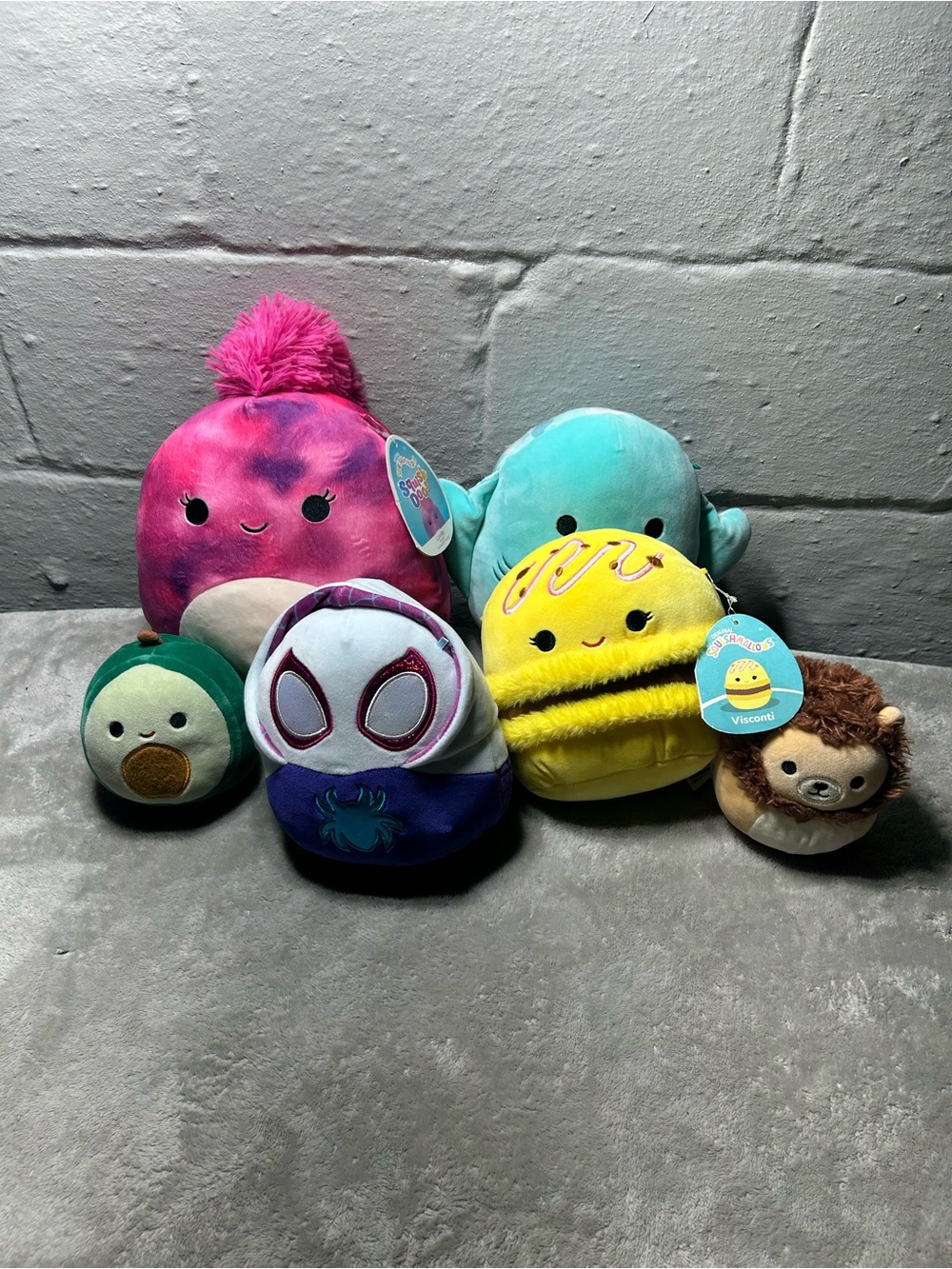 Squishmallows Plush Bundle - Pink, Teal, Yellow, Purple, Green, Brown